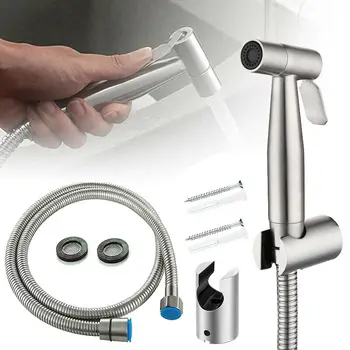 Din Oțel Inoxidabil, Toaletă Mână Bideu Robinet Pulverizator Pulverizator Arma De Toaletă Spray Pentru Baie Cu Auto-Curățare Cap De Duș