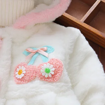 Iarna Iepure Drăguț Copil Sacou Gros De Bumbac Captusite Fetita De Îmbrăcăminte Pentru Sugari Baieti Hanorac Toddler Girls Zăpadă Purta