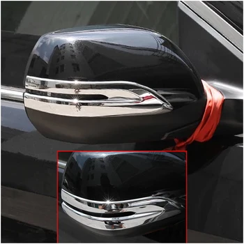 2 buc ABS Cromat Accesorii Auto Autocolante Auto Oglinda retrovizoare Lumina Decor Acoperi Paiete Pentru Honda CRV 2012-2016