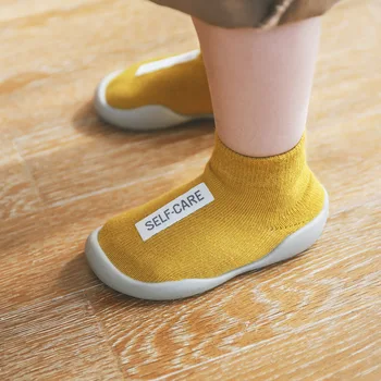 Unisex Pantofi pentru Copii Primii Pantofi premergătoarele Copilul Prima Walker Baby Girl pentru Copii Moale, Talpa de Cauciuc Încălțăminte pentru Copii Papuceii Tricot Anti-alunecare