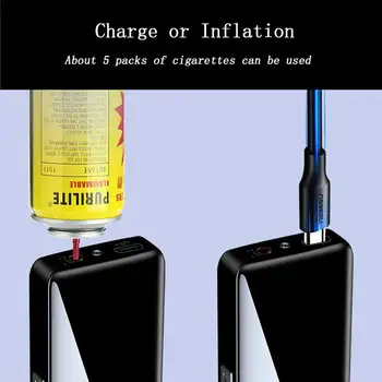 Windproof arc USB bricheta cu gaz metal lanterna turbina mai ușoare pentru narghilea bucătărie cu plasmă bricheta de sex masculin de supraviețuire bricheta gadget