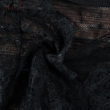 ArtSu Epocă de Adânc V-Gât Lace Mesh Costume Femei 2019 Noi Dantela Mozaic Costume rochie fără mâneci scurte tip Bralette Salopeta ASJU60190