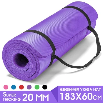 BNR Yoga Mat 183*60cm Super Grosime 20mm Rogojini Yoga Non-alunecare de prost Gust Fitness Pilates Exercitii Acasa Tapete Pentru Dropshipping