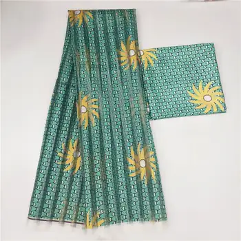 Satin tesatura Organza de mătase moale tesatura din africa material ankara printuri de înaltă calitate pentru femei rochie de 4+2 metri !