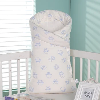 Sac de dormit pentru copii plicuri pentru nou-nascut din bumbac pur copil nou-născut copil înfășurat în cărucior de iarnă sac de bine făcut, în detalii