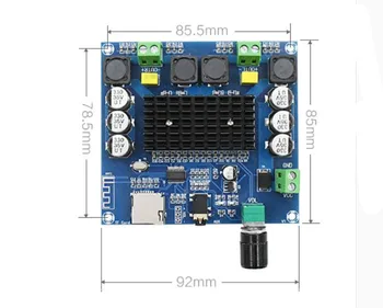 TDA7498 Bluetooth Bord Amplificator Bluetooth 5.0 Dual Channel cu Suport Bluetooth TIF Card AUX 2019 DC12-30V