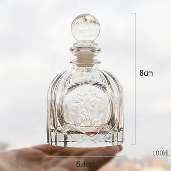 100ml Mini Borcan de Sticlă franceză Fata Relief Sigilate Parfum Sticla de Stocare Aromoterapie Accesorii Sticla de Stocare de Masă Organizator