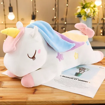 Sexy Colorate Pegasus Perna Înger Unicorn de Pluș Umplute Păpuși Jucarii Pentru Copii Cadou de Ziua de nastere Cadouri de Ziua Îndrăgostiților Perne