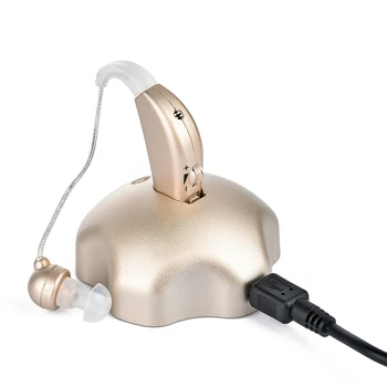Reîncărcabilă Mini aparat auditiv USB Wireless Ureche Sida Aparate pentru Vârstnici Ușoară până la Moderată a Auzului Reglabil Ureche Instrumente