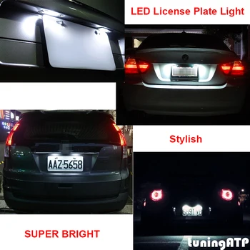 18-SMD LED-uri de Lumină de inmatriculare Module Pentru BMW Seria 3 E46 Sedan E46 Touring SUPER LUMINOASE ALBE