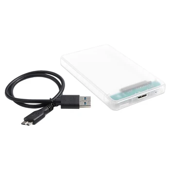 2.5 inch Transparent HDD SSD Caz, SATA III, USB 3.0 Hard Disk Cabina pentru Laptop Notebook PC-ul