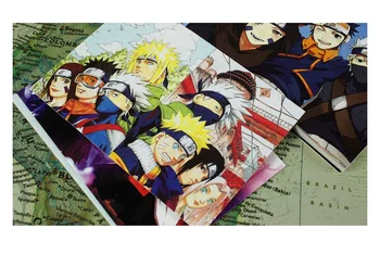 30 Coli/Set Anime Naruto Carte Poștală Sasuke Sakura Figura Felicitari Carte De Dorința Fanilor De Colectare Cadou
