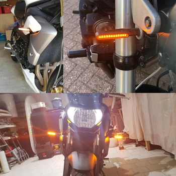 Pentru Honda MSX125 MSX 125 PCX 125 150 CBR 600 F4 F4i HORNET 250 CB650F Motocicleta Flexibile LED de Semnalizare Indicator luminos portocaliu