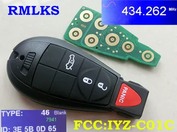 De la distanță Inteligent Cheie 434Mhz PCF7941 Chip se Potrivesc Pentru Chrysler 300 Town & Country Cheie de Mașină de la Distanță M3N5WY783X / IYZ-C01C de Control al sistemului de acces fără cheie