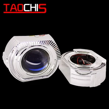 TAOCHIS YT145 3.0 inci bi xenon proiector lentilă giulgiul LED DRL faruri auto crom angel eyes alb roșu albastru galben de culoare