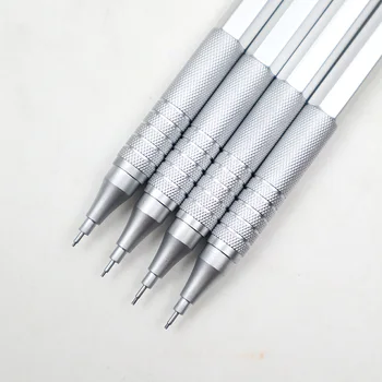 Creion mecanic 0,5 mm-0,7 mm 2B Full Metal de Înaltă Calitate de Argint Automată Creioane pentru Pictura Profesional Scris, Consumabile