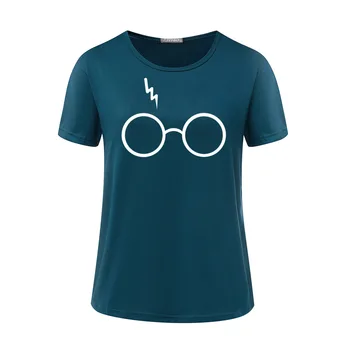 2020 Nou T-shirt Femei Fulger ochelari amuzant Design de Imprimare scurte T-shirt femei coreene haine plus dimensiunea femei tricou KSD011
