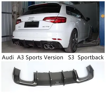 Pentru Audi A3 S3 Sportback 2017 2018 2019 2020 Fibra De Carbon, Difuzor Spate Spoiler Bara De Protecție De Înaltă Calitate Accesorii Auto