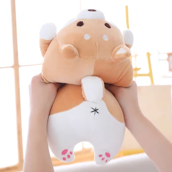 36cm Cute de Grăsime Shiba Inu Câine Jucărie de Pluș Drăguț de Pluș Moale Animale de Desene animate Pernă Canapea Decor Minunat Cadou pentru Copil Copii Copii