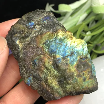 Naturale Labrador minerale jumătate de lustruit cristal piatra flash etaj felie de decorare piatră de vindecare