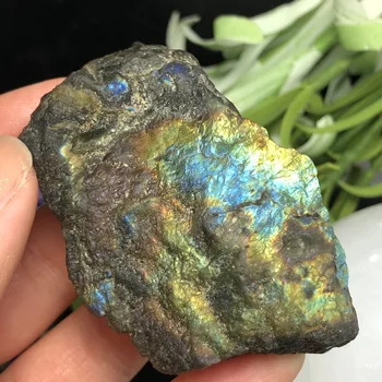 Naturale Labrador minerale jumătate de lustruit cristal piatra flash etaj felie de decorare piatră de vindecare