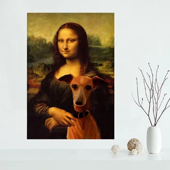 Fierbinte de Vânzare Personalizate Mona Lisa Panza Poster Decor Acasă Poster Print creativ de artă murală cu Mai multe Dimensiuni Mai bun Cadou
