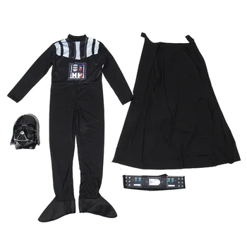 Copii Darth Vader Costum de Băiat Începe Război, Războinic Cosplay pentru Halloween, Carnaval Copii Fantasia de Lux Rochie de Petrecere Costum