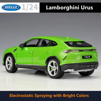 WELLY 1:24 Lamborghini Urus SUV vehicul off-road aliaj model de masina meserii decor colecție de instrumente de jucărie cadou