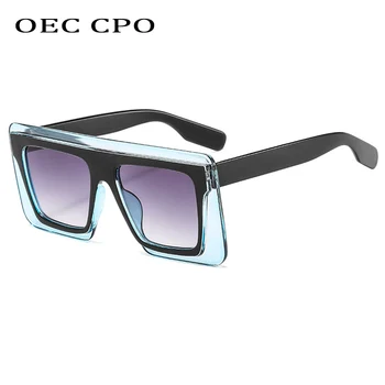 OEC CPO Pătrat Supradimensionat ochelari de Soare pentru Femei Brand de Moda Designer de Ochelari de soare Ochelari de Soare Femei Bărbați Nuante UV400 Ochelari O595