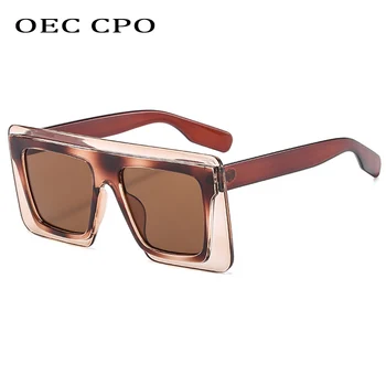 OEC CPO Pătrat Supradimensionat ochelari de Soare pentru Femei Brand de Moda Designer de Ochelari de soare Ochelari de Soare Femei Bărbați Nuante UV400 Ochelari O595