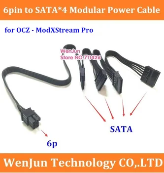 NOI 6pini de sex Masculin de la 1 la 4 SATA de Alimentare Modulare Cablu Adaptor Pentru OCZ - ModXStream Pro 600W 80+ Certificat Semi-Modular ATX