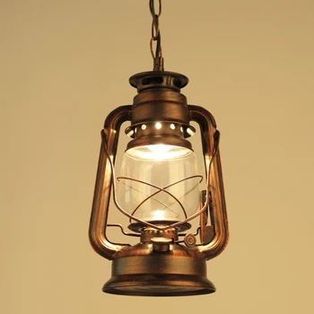Culoare Bronz antic Europa Retro Clasic lampa de Urgență Lampă ușă Lampă de Camping Lampă E27 Lampă de Bază de Lumină