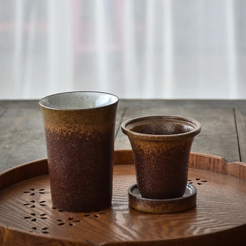 LUWU ceramice cani de ceai cu filtre chineză ceasca de cafea ceasca de ceai drinkware 240ml