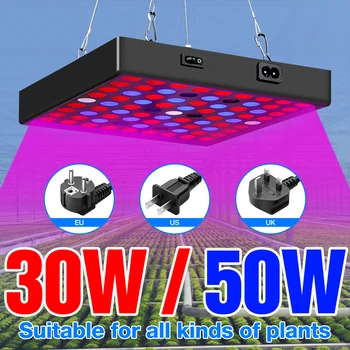 LED-uri Cresc Light 20W 40W Spectru Complet Planta cu LED-uri Lampa 30W 50W Interioară în Creștere Lămpi LED Fito Lampa Pentru Răsad de Iluminat cu efect de Seră