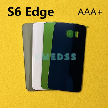 AAA+ Calitate Capac Baterie Pentru Samsung Galaxy S6 Edge G925 G925F de Sticlă din Spate a capacului Bateriei Capac Carcasa Inlocuire Reparare
