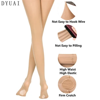 DYUAI 3Pairs Pielea Nou 2019 Moda Decapotabilă de Culoare Solidă Dans Dresuri Dans de Stocare de Balet Chilot pentru Copii