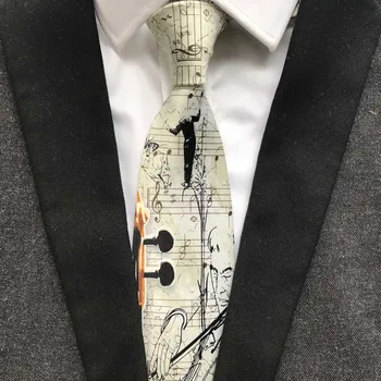Designer unic Bărbați Muzicale Model Cravata de Muzică Clasică Legături pentru Concertul de Petrecere