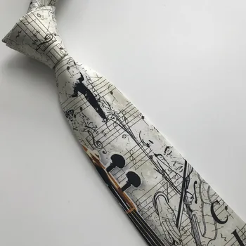 Designer unic Bărbați Muzicale Model Cravata de Muzică Clasică Legături pentru Concertul de Petrecere