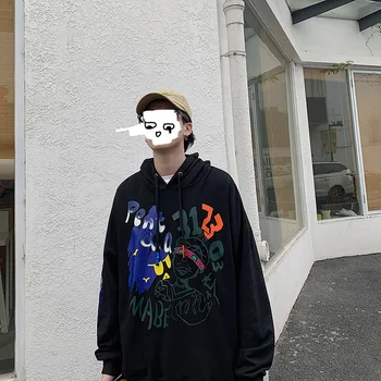 SingleRoad Mens Hoodies Pentru Bărbați 2020 Toamna Hip Hop Supradimensionate Harajuku Jachete Japoneză Streetwear Tricoul Portocaliu Hanorac Barbati
