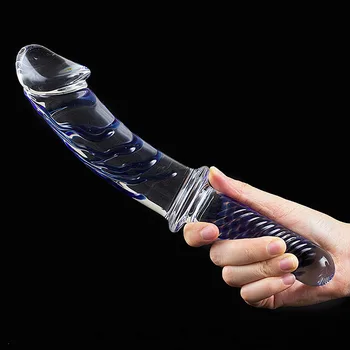 Sticla Vibrator Penis Fals Cristal Anal Margele Butt Plug Stimulare Vaginala Jucarii Sexuale Pentru Femei, Prostata Pentru Masaj Punctul G Jucarii Sexuale