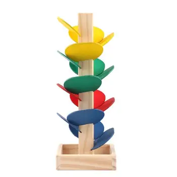 Copii pentru Copii Montessori Jucarii Educative Frunze Turn Mingea Jucărie Puzzle Pentru Copii Joc Minge de Asamblare se Toarnă Asambla Culoare Disass D0X1