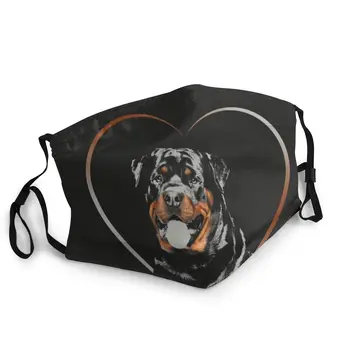 Rottweiler Masca Anti Praf Elegant Și Modern Câine Capac Protecție Pentru Adulti Lavabile Respirator Gura Mufla