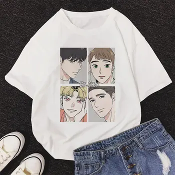 2021 Moda Bj Alex Print T Shirt Femei Casual de Vara Tricouri Harajuku coreean Băiat Fermecător Ulzzang Grafic Topuri Drăguț T-shirt