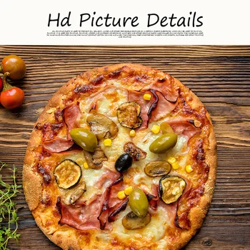 Pizza cu Legume de Gătit Supplie Bucătărie Panza Pictura Cuadros Postere si Printuri Restaurant Arta de Perete Alimente Imagine Camera de zi