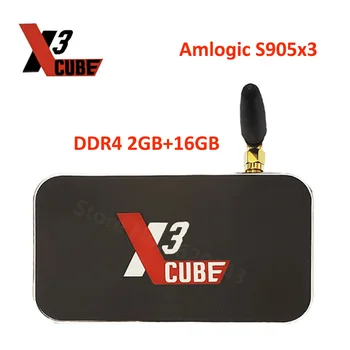 Ugoos X3 Cub Android Tv Box Amlogic S905x3 Android9.0 LPDDR4 2GB16GB 2.4G5G WIFI, LAN RJ45 1000M Set Top Box 8K MediaPlayer