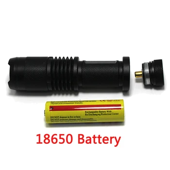 2000LM Alb/Rosu/Verde T6 Impermeabil Zoomable Tactica LED Lanterna camping Lanterna pentru 18650 Baterie Reîncărcabilă