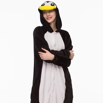 Adulți Kigurumi Pinguin Seturi De Pijamale Pijamale Pijama Animal Costum Cosplay Femei Îmbrăcăminte De Iarnă De Animale Drăguț Costum De Iarnă