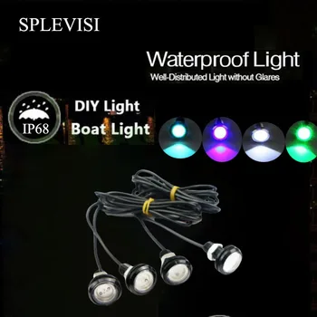 4x LED Barca Lumina rezistent la apa 12v Suport Distribuitor Tronsonului Subacvatic Troll Piscină, Iaz, Fantana de Lumina Pescuit Lumina