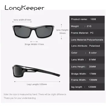 LongKeeper Noi Polarizat ochelari de Soare Barbati Femei Oglinda Ovala de Conducere Ochelari Brand de Moda Designer de Sport de sticlă Soare UV400