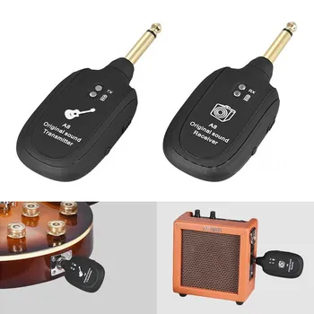 UHF Chitara Sistem fără Fir Transmițător Receptor Built-in Baterie Reîncărcabilă Litiu Pentru Chitara Electrica Bass